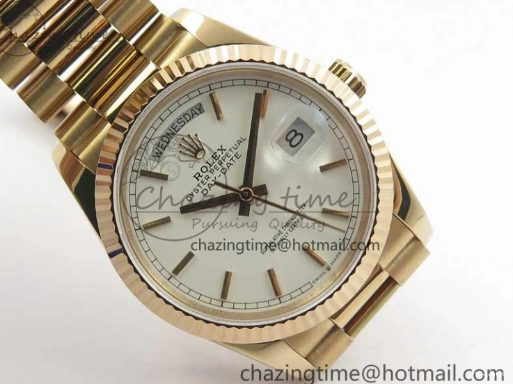 Bracelet 36 RG RG 128239 on President Maker Dial Day-Date White Bp Edition Best 1005